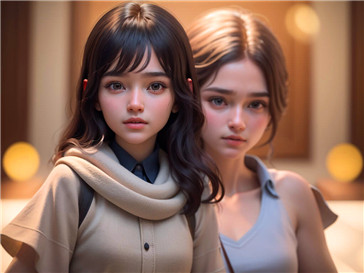 孩子们正在认真听老师讲解日语课程