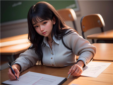 学生们与外教互动