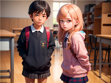 学生参加校园活动